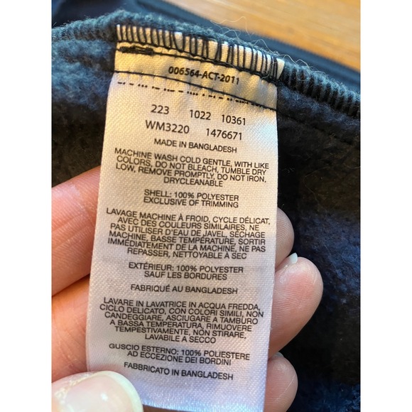 Columbia Full Zip lightweight Fleece Jacket Mens Navy Size large - Picture 5 of 5